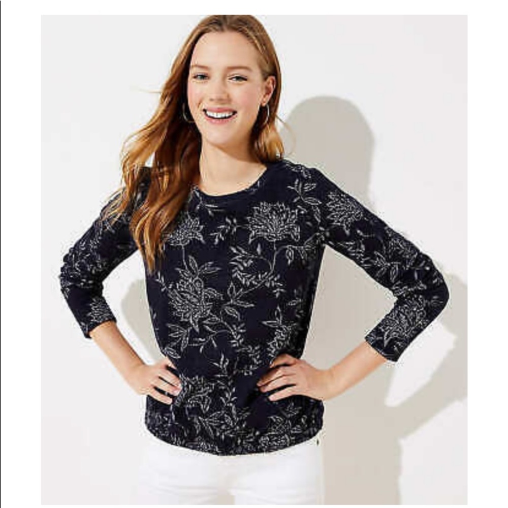Floral Bubble Hem Top